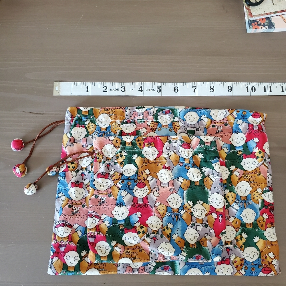 TAILOR & FLAIR 100% Cotton Drawstring Storage Bags